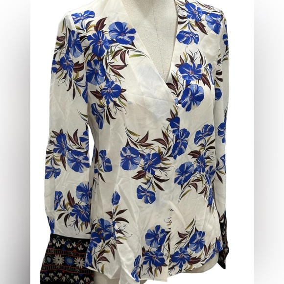 Kobi Halperin Andes Printed  silk blouse floral - Picture 5 of 10